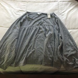 Long sleeved striped shirt